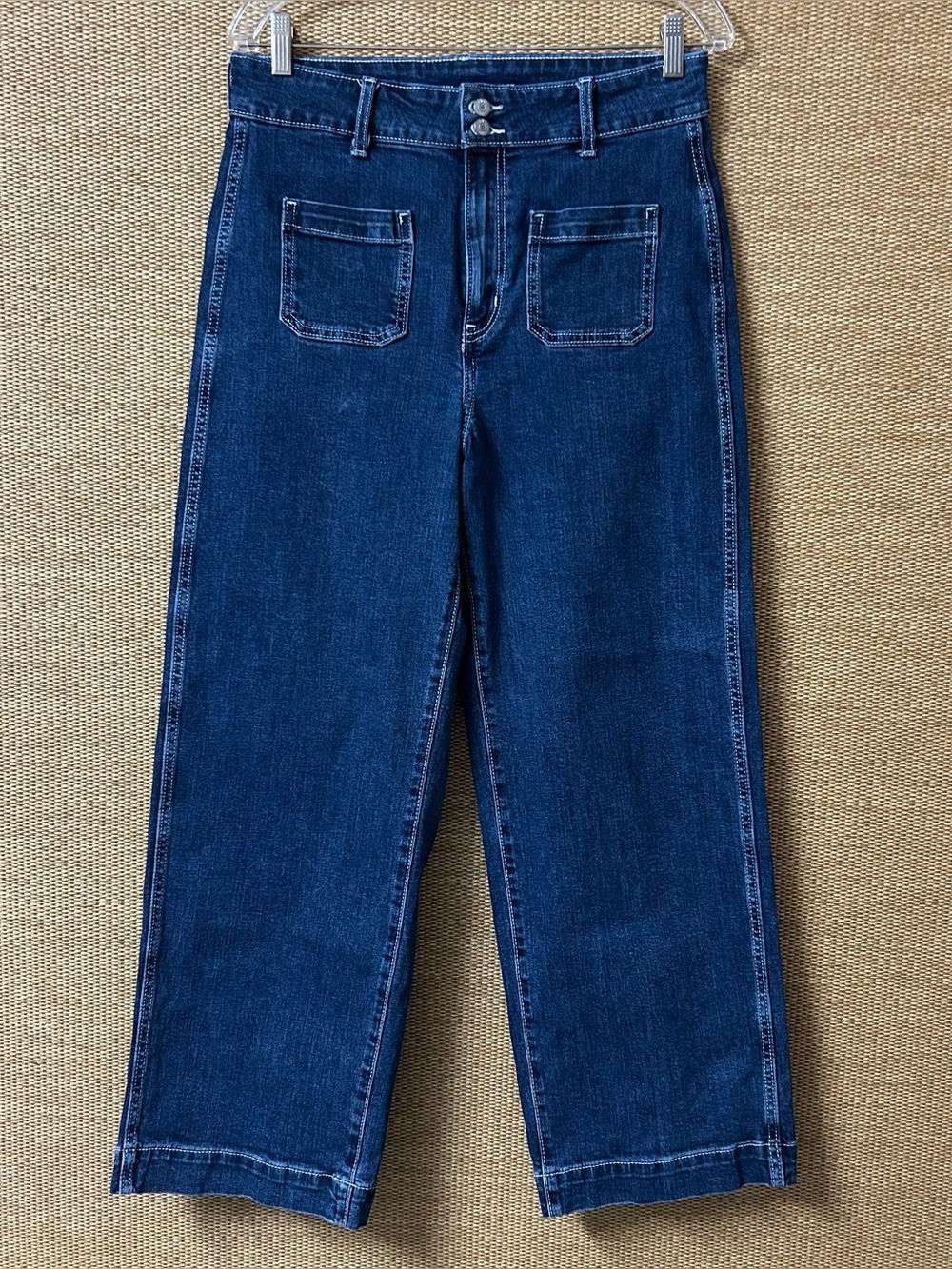 Old Navy Sky-Hi Wide Leg Jeans Women’s 10 Blue Denim